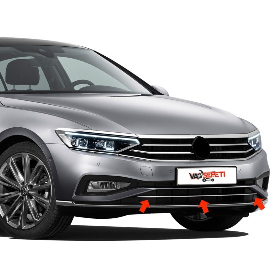 Passat B8.5 Krom Ön Tampon Çıtası (1 Parça)