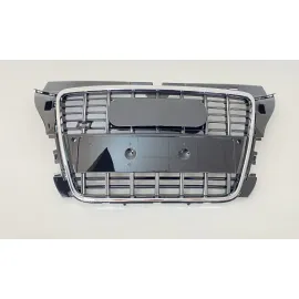 2008-2012 İçin Uyumlu S3 Panjur - Siyah / Krom