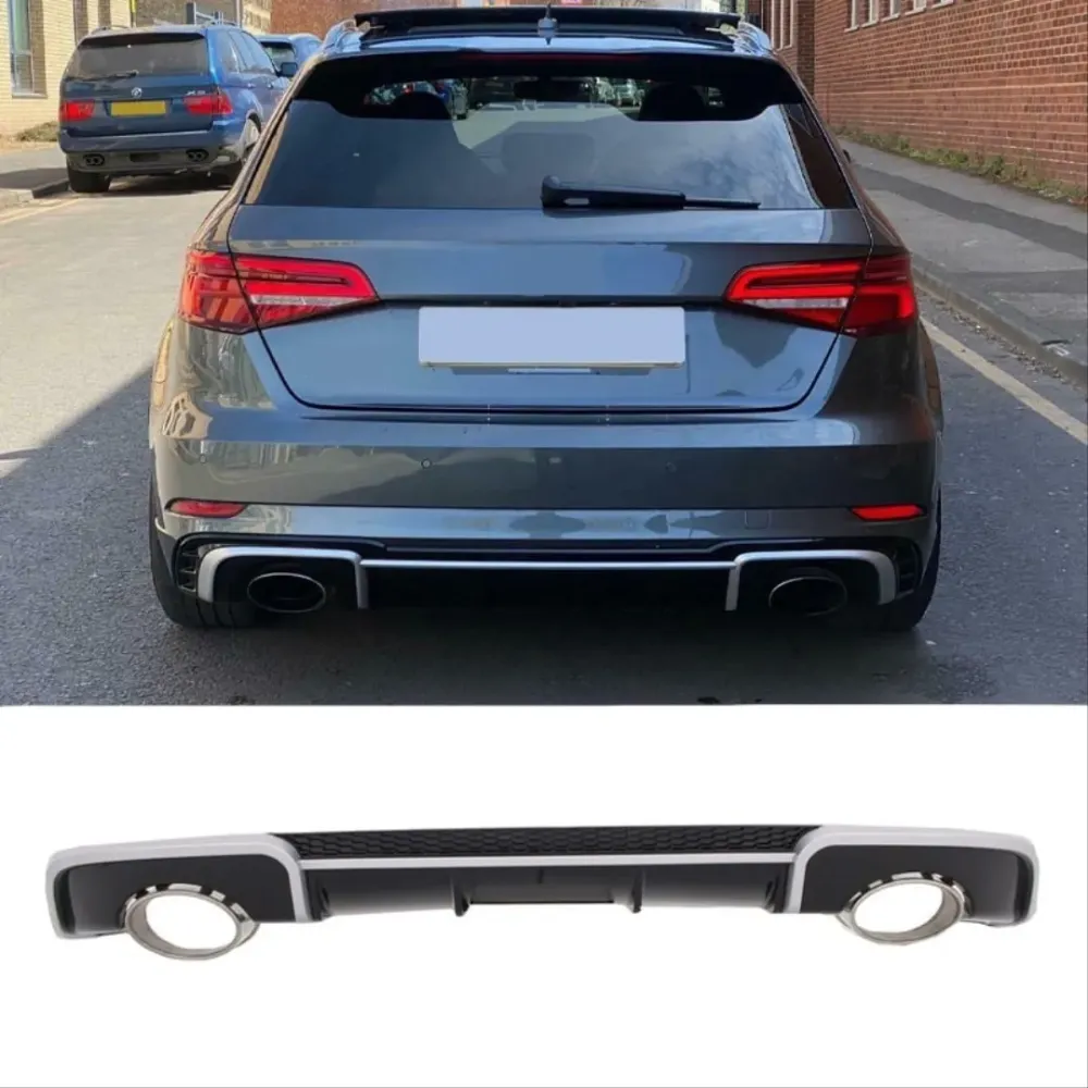 Hatchback İçin Uyumlu RS3 Difüzör (Normal Tampon İçin)