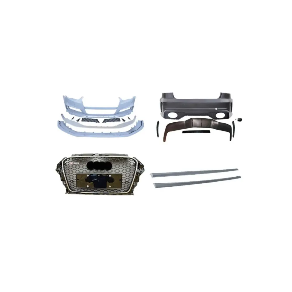 Sedan İçin Uyumlu RS3 Body Kit - Ön Arka Tampon&Panjur&Marşpiyel (Egzoz Dahil)