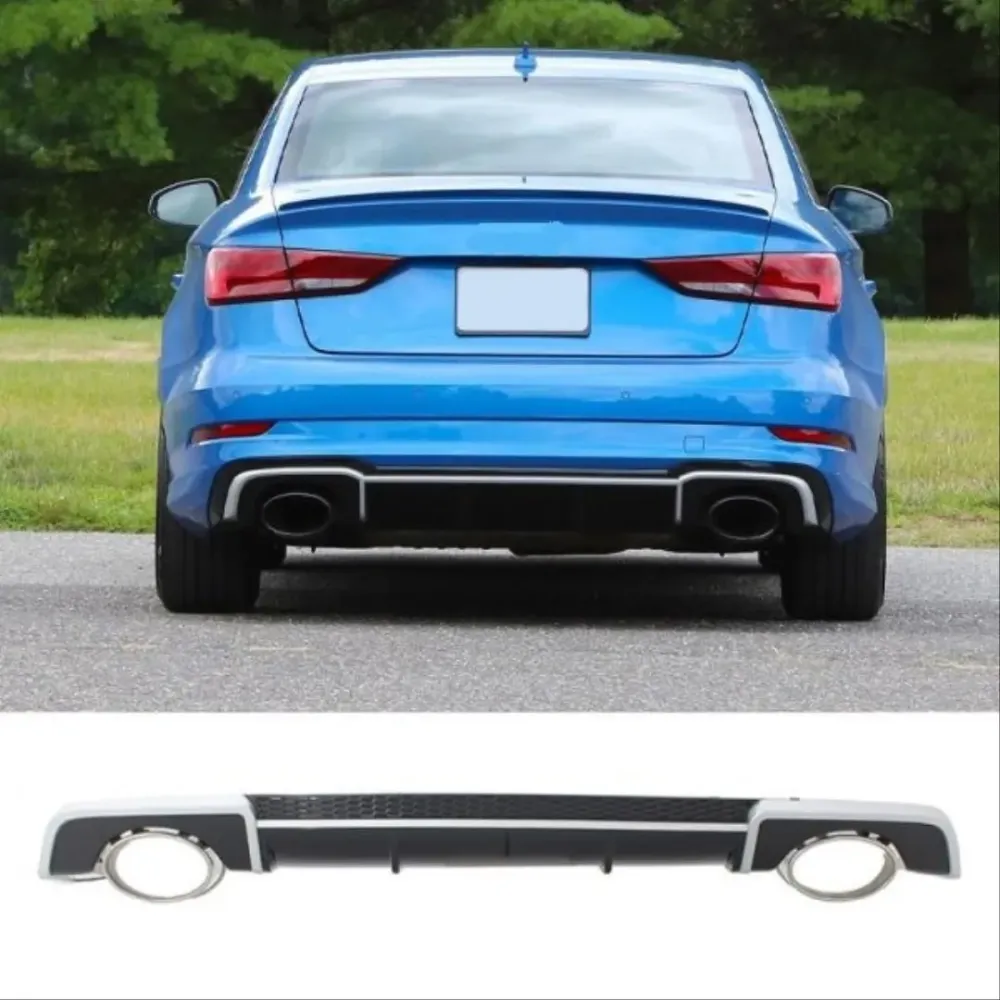 Sedan 2016 - 2019 İçin Uyumlu RS3 Difüzör (S-Line Tampon İçin)