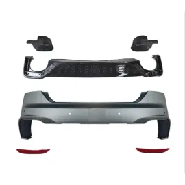 2021+ İçin Uyumlu 4 Kapı Rs5 Arka Tampon Difüzör Egzoz Set