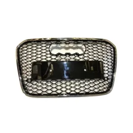 2012-2014 İçin Uyumlu Panjur RS6 Krom/Nikelaj Çerçeve