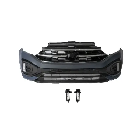 2022+ Makyajlı T-Roc İçin R-Line Tampon Panjur Set (Ledli Panjur)